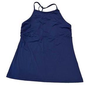 Athleta Navy Blue Athletic‎ Tank Top L